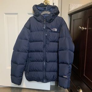 Reversible North Face Navy Blue Winter Jacket